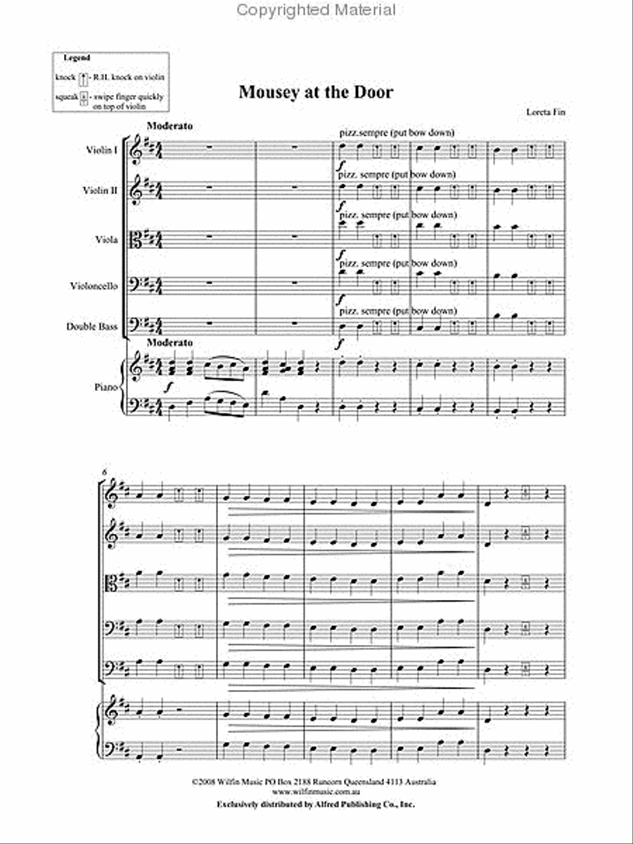 Mousey at the Door String Orchestra scores gallery preview page 3