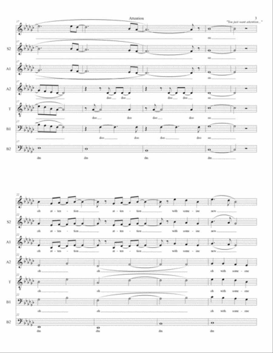 Attention Divisi scores gallery preview page 3