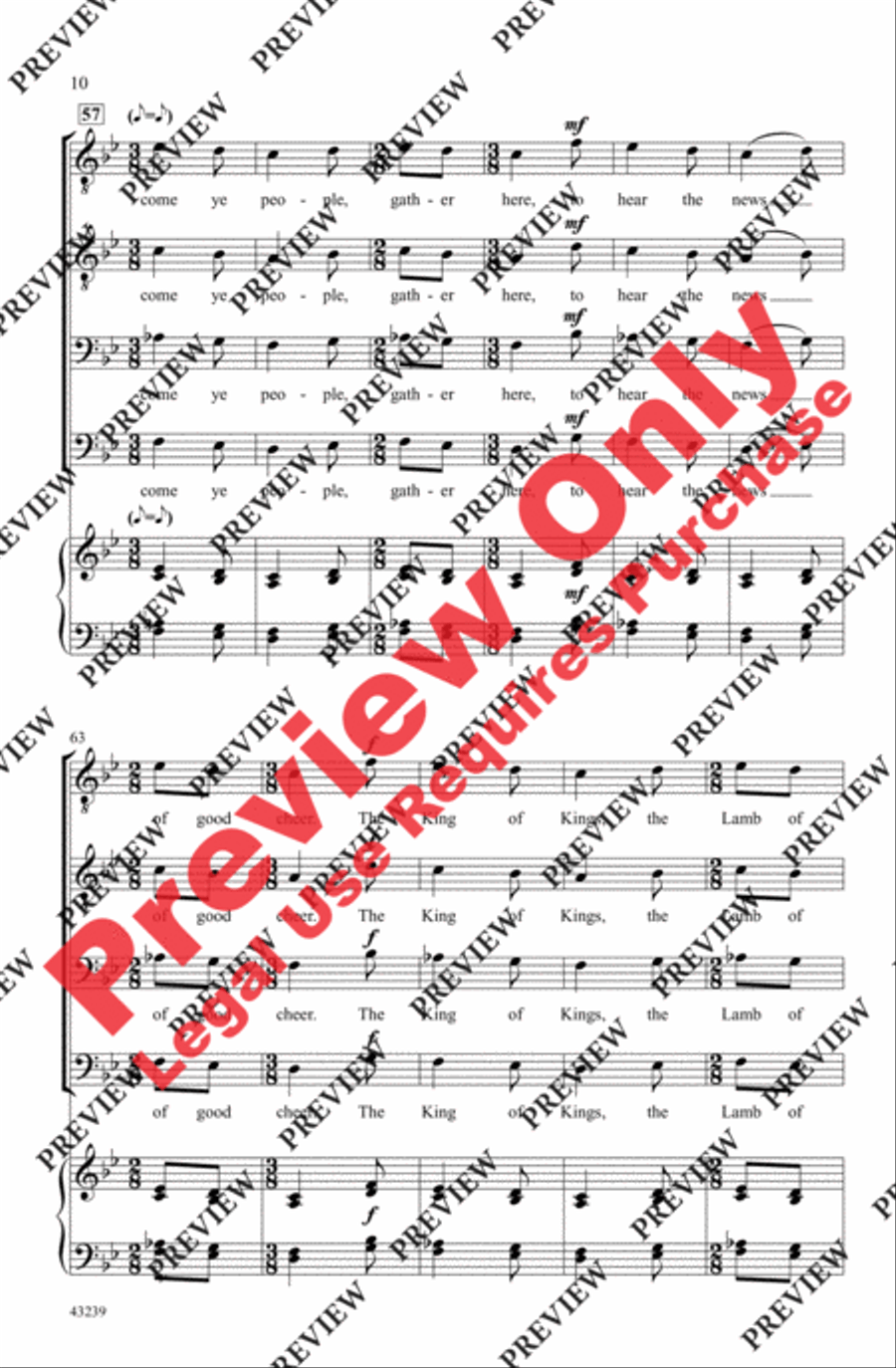 African Noel African Noel Men's Choir scores gallery preview page 10