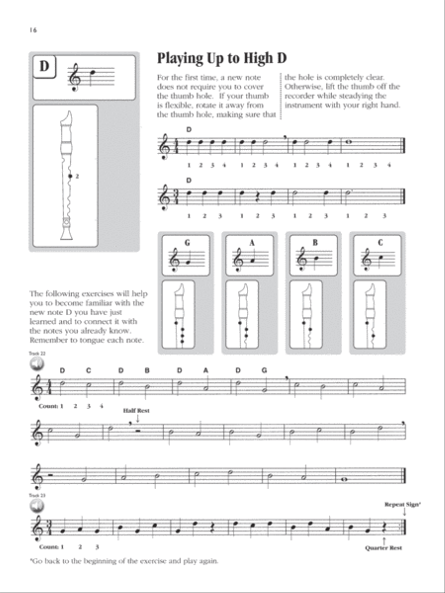 Basix Recorder Method (Book & Audio) Recorder scores gallery preview page 4