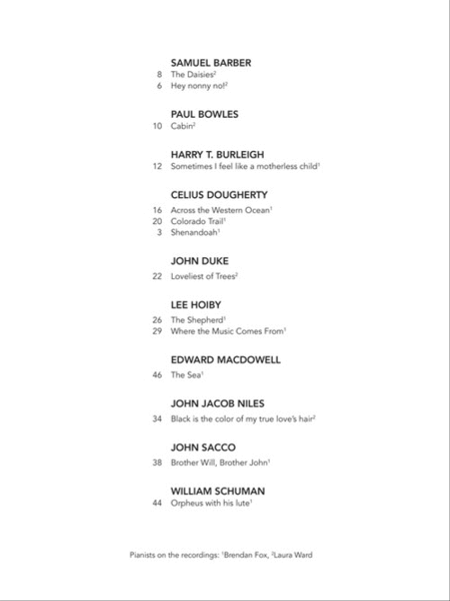 American Art Songs for the Progressing Singer - Tenor Voice Solo scores gallery preview page 2