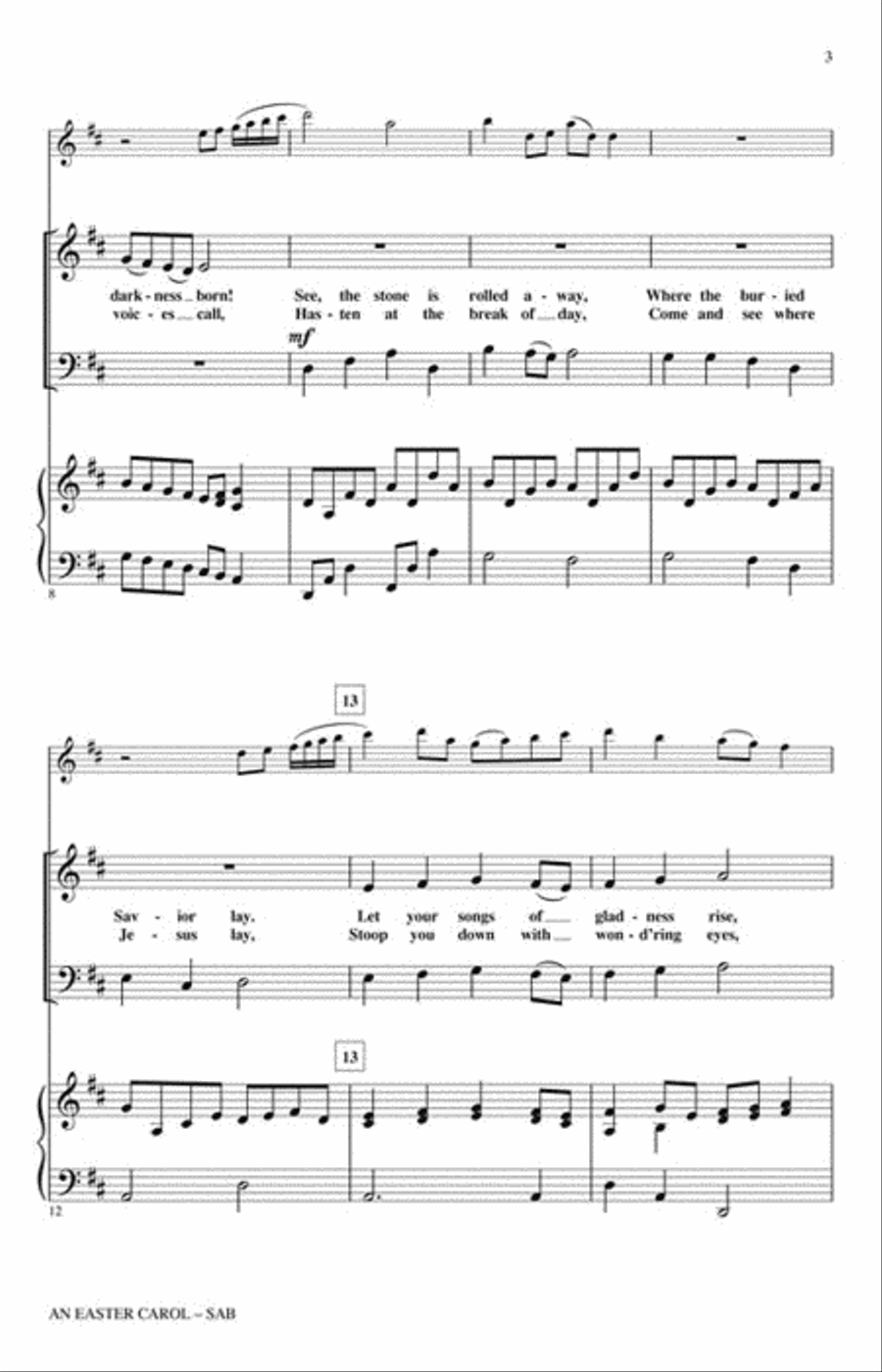 An Easter Carol An Easter Carol 3-Part scores gallery preview page 3