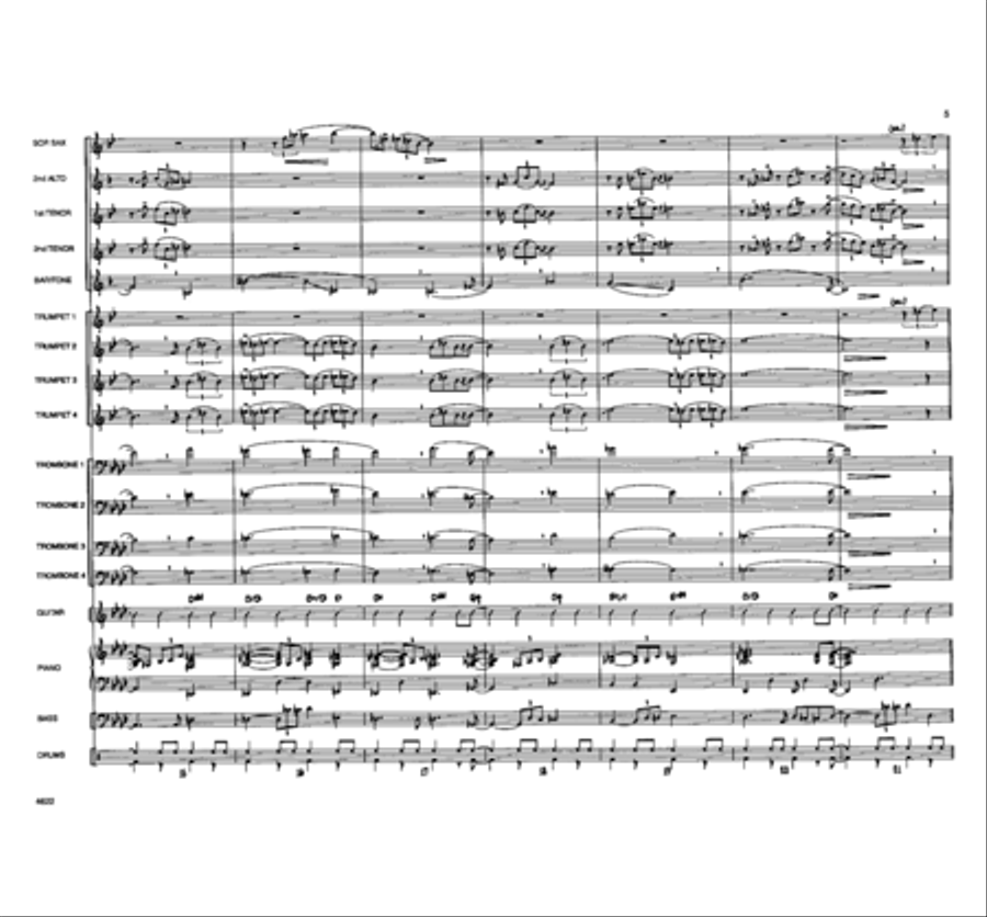 Been Alone Too Long Jazz Ensemble scores gallery preview page 4