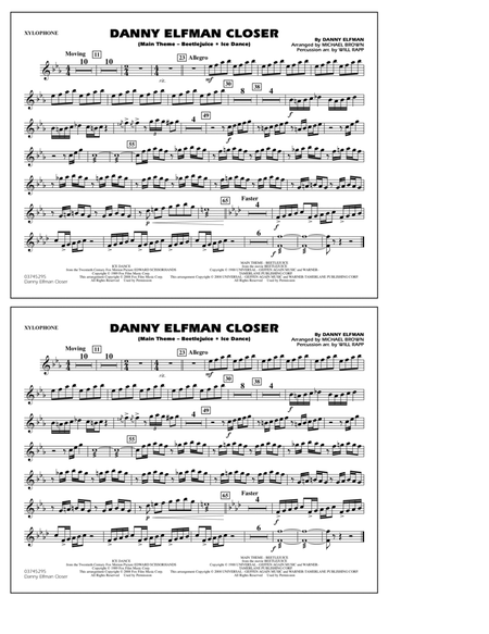 Danny Elfman Closer - Xylophone