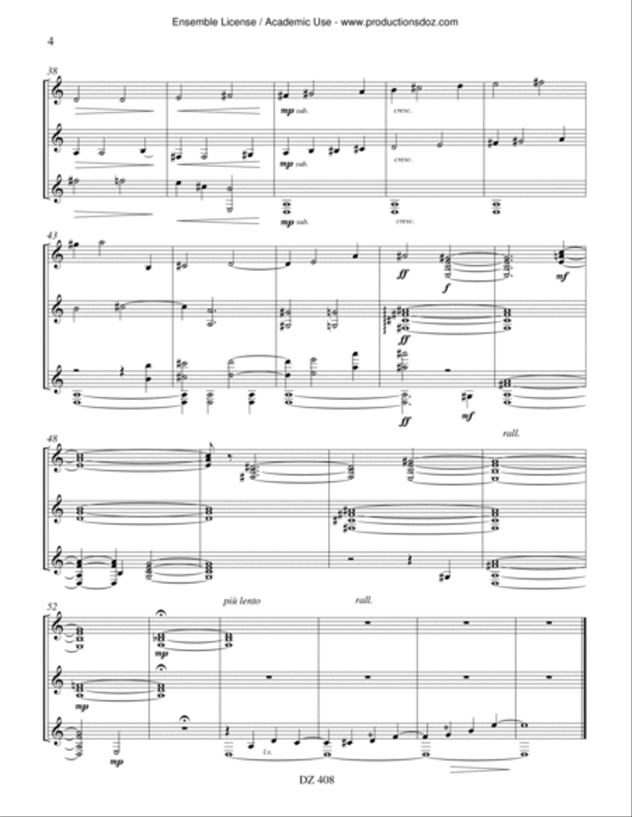 Soupirs d'espace Guitar Ensemble scores gallery preview page 4
