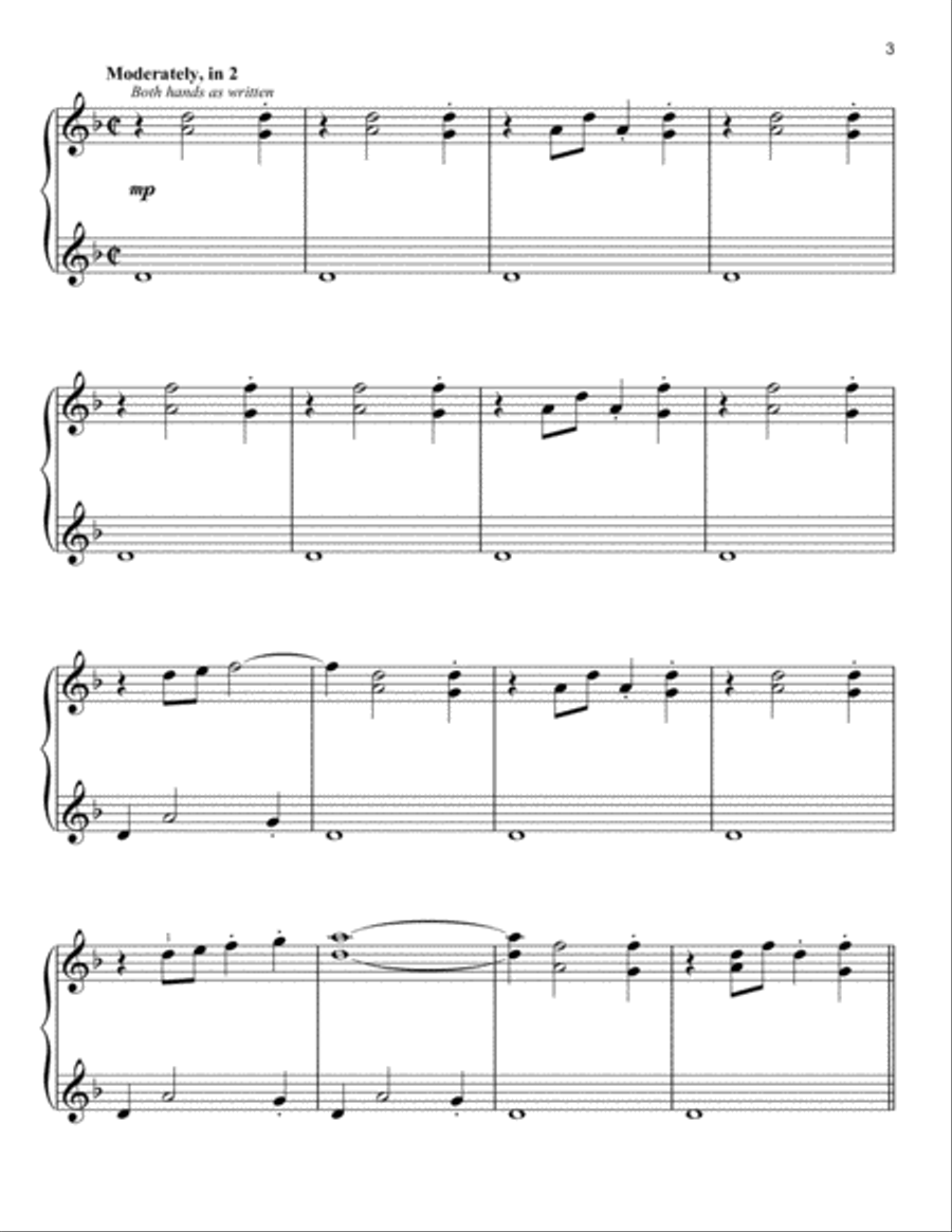 Chocolat (Main Titles) Easy Piano scores gallery preview page 3