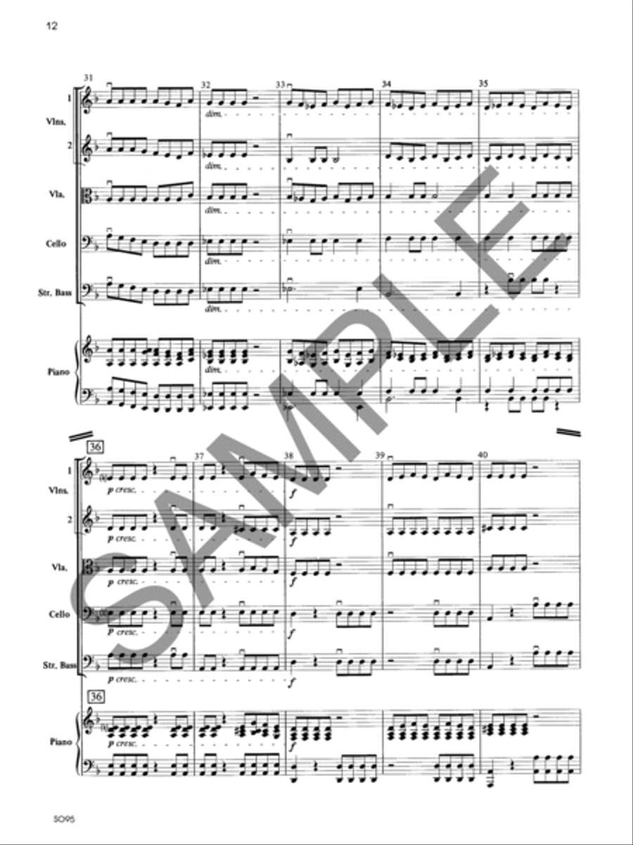 Toccatina - Score String Orchestra scores gallery preview page 12