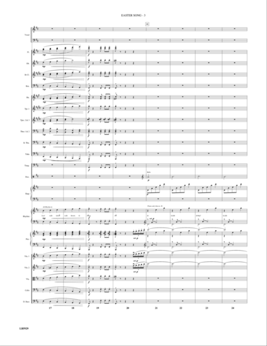 Easter Song - Score Choir scores gallery preview page 3