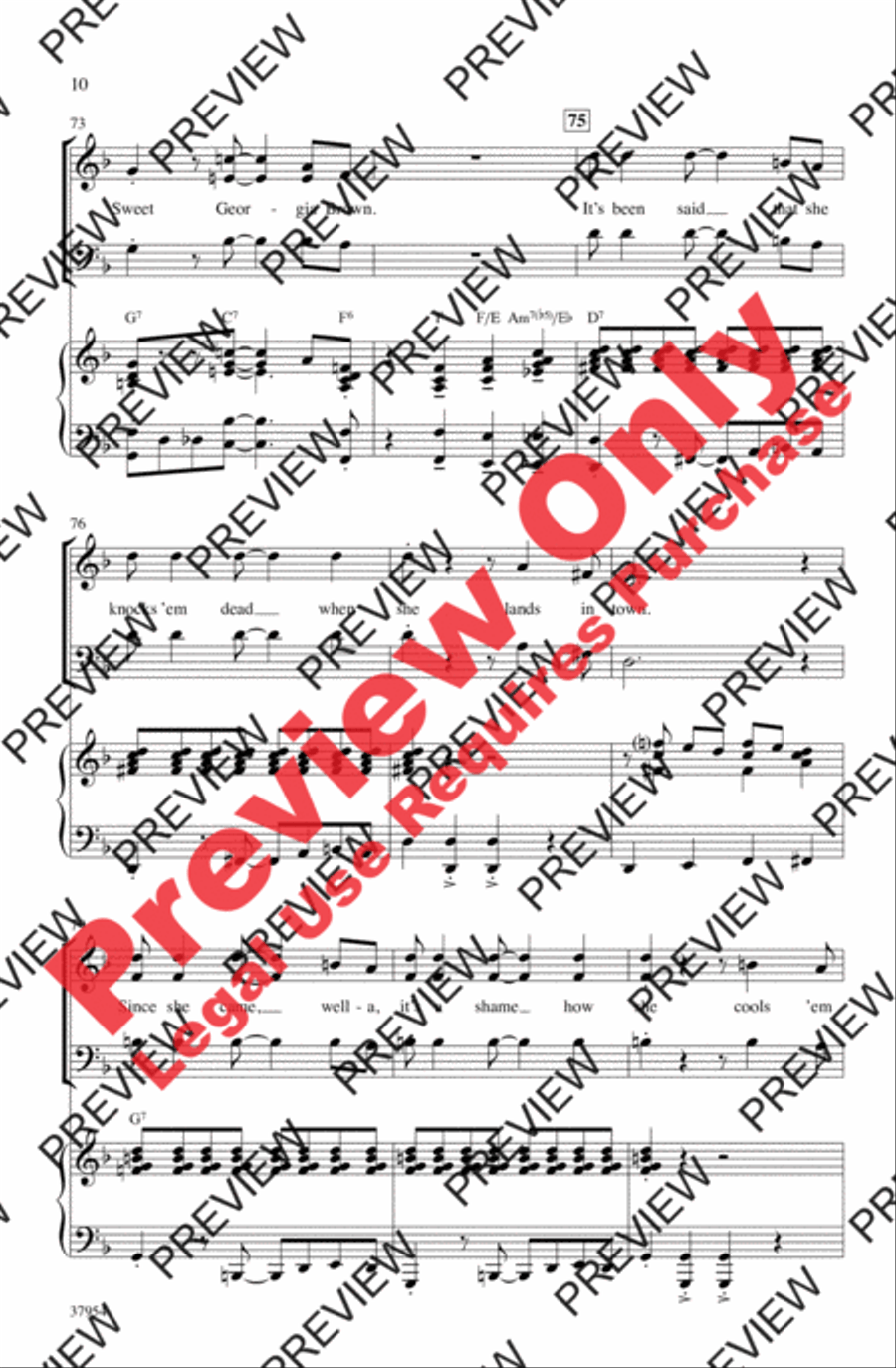 Sweet Georgia Brown 3-Part scores gallery preview page 10
