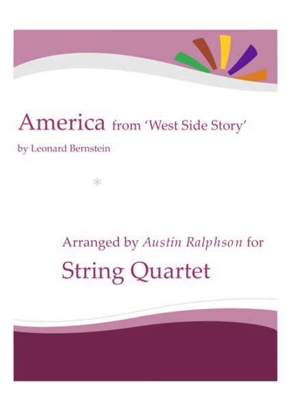 America from 'West Side Story' - string quartet image number null