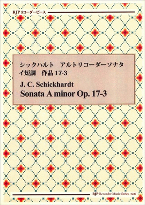 Book cover for Sonata A minor Op. 17-3
