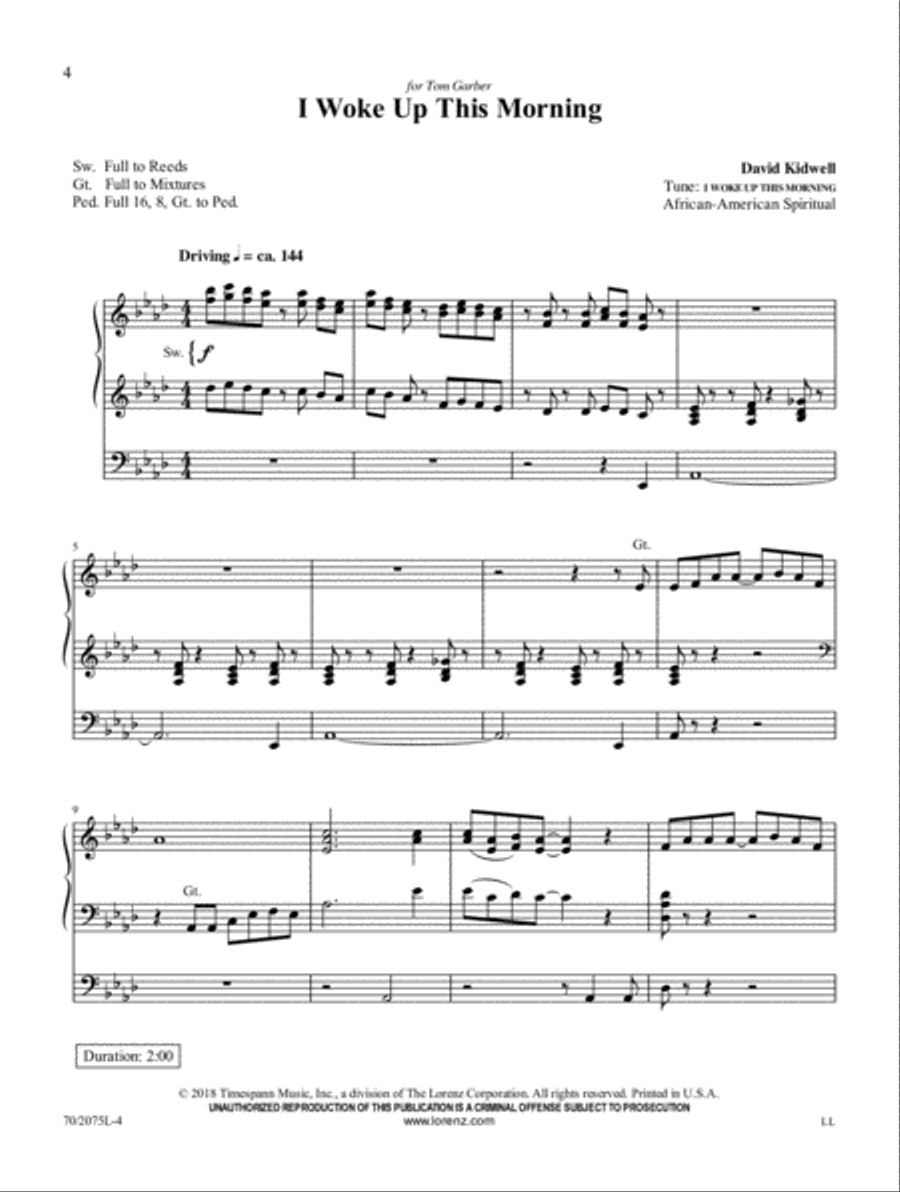 That Promised Land Organ Solo scores gallery preview page 3