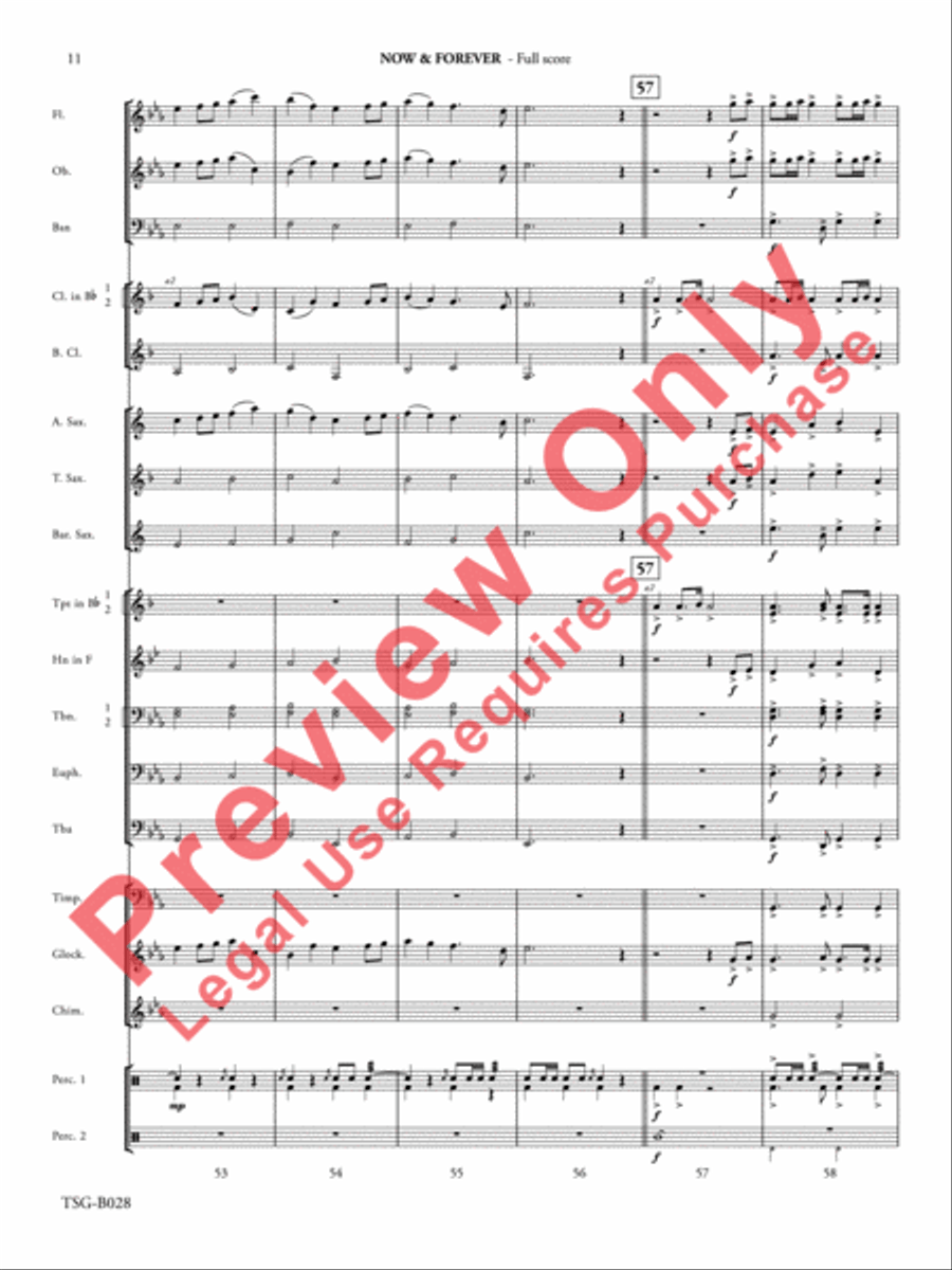 Now & Forever Now & Forever Concert Band scores gallery preview page 12