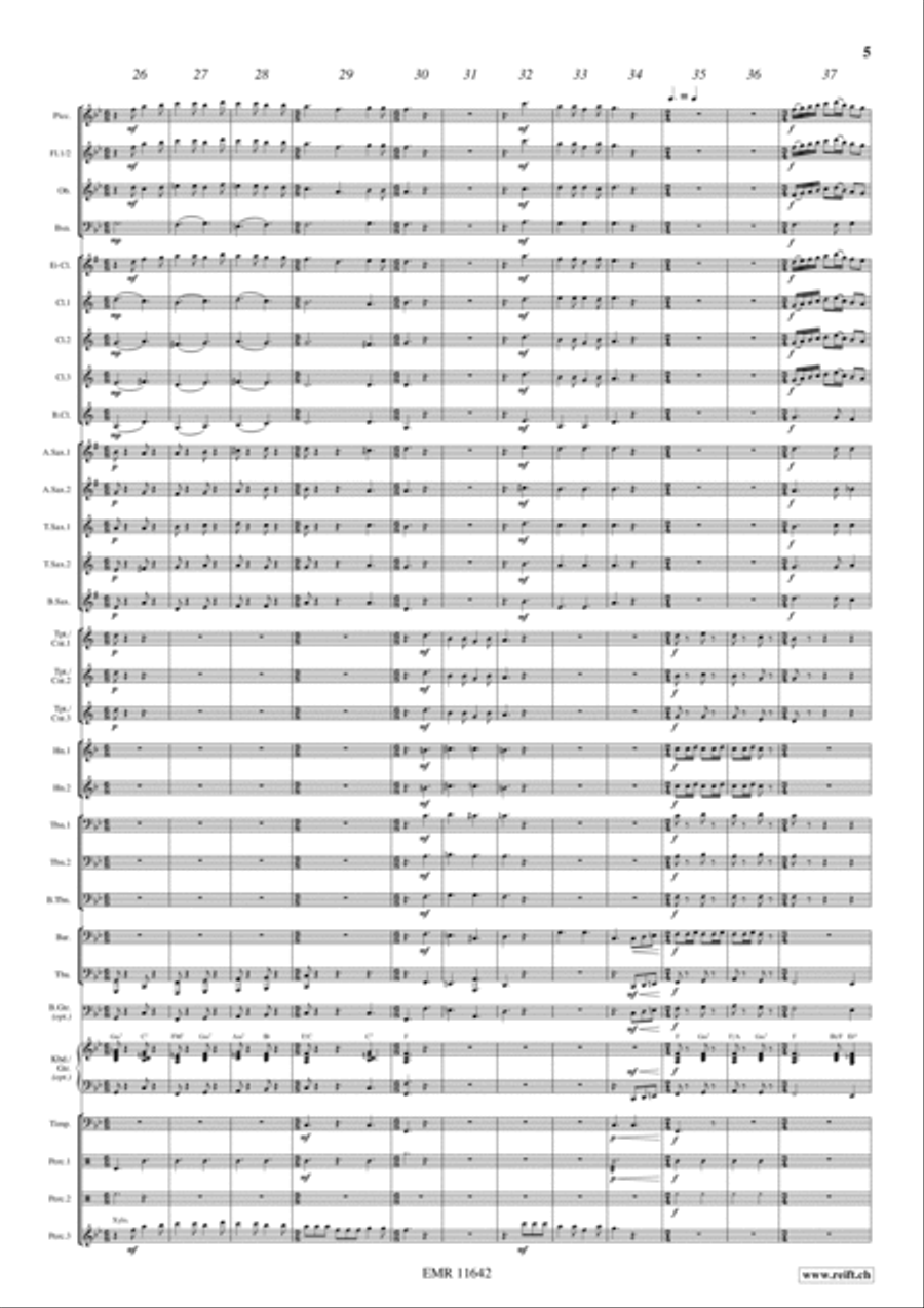 Flight To France Concert Band scores gallery preview page 6