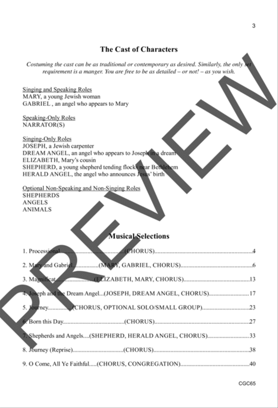 Journey to Bethlehem Preview Kit (Score & CD) Unison Choir scores gallery preview page 4