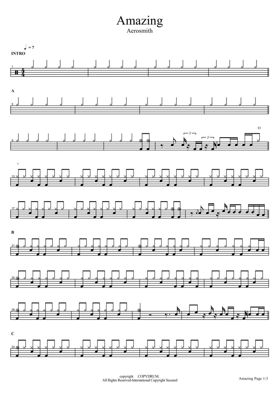 Amazing Drum Set scores gallery preview page 1