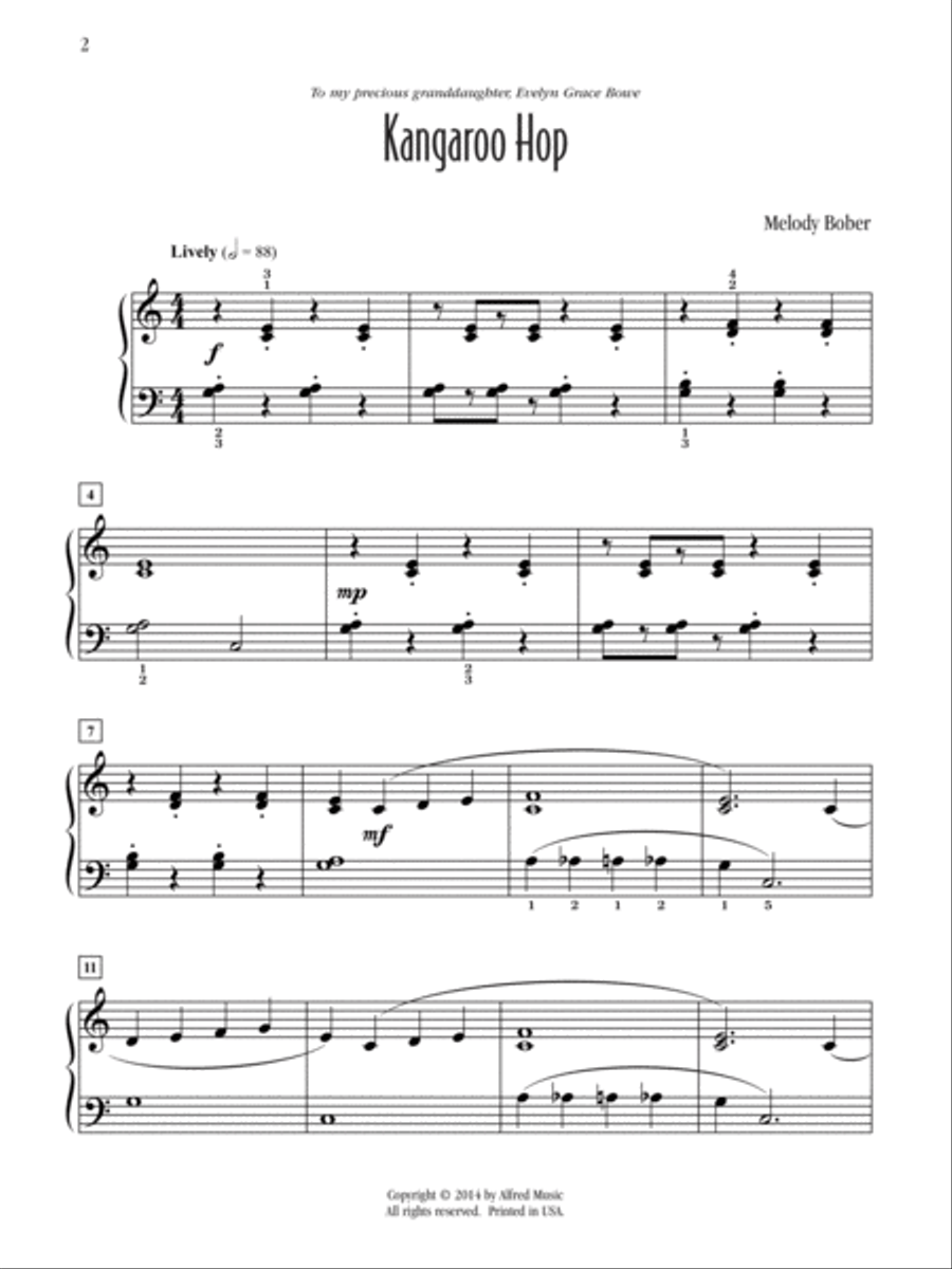 Kangaroo Hop Kangaroo Hop Easy Piano scores gallery preview page 2