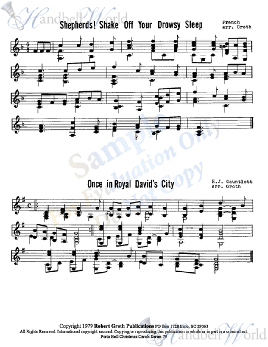 Porta Bell System of Carolling 79 2-Octaves scores gallery preview page 6