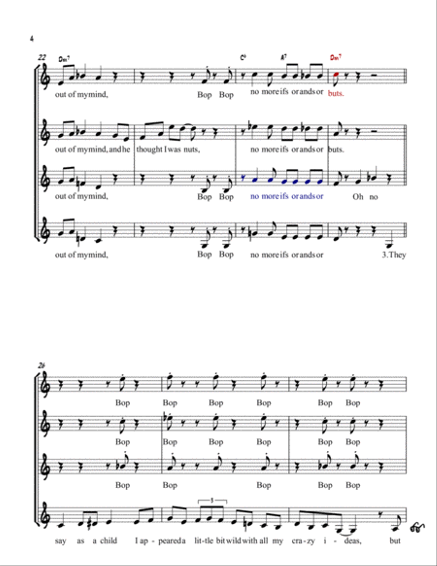Twisted (lyric Version) SSAA scores gallery preview page 4