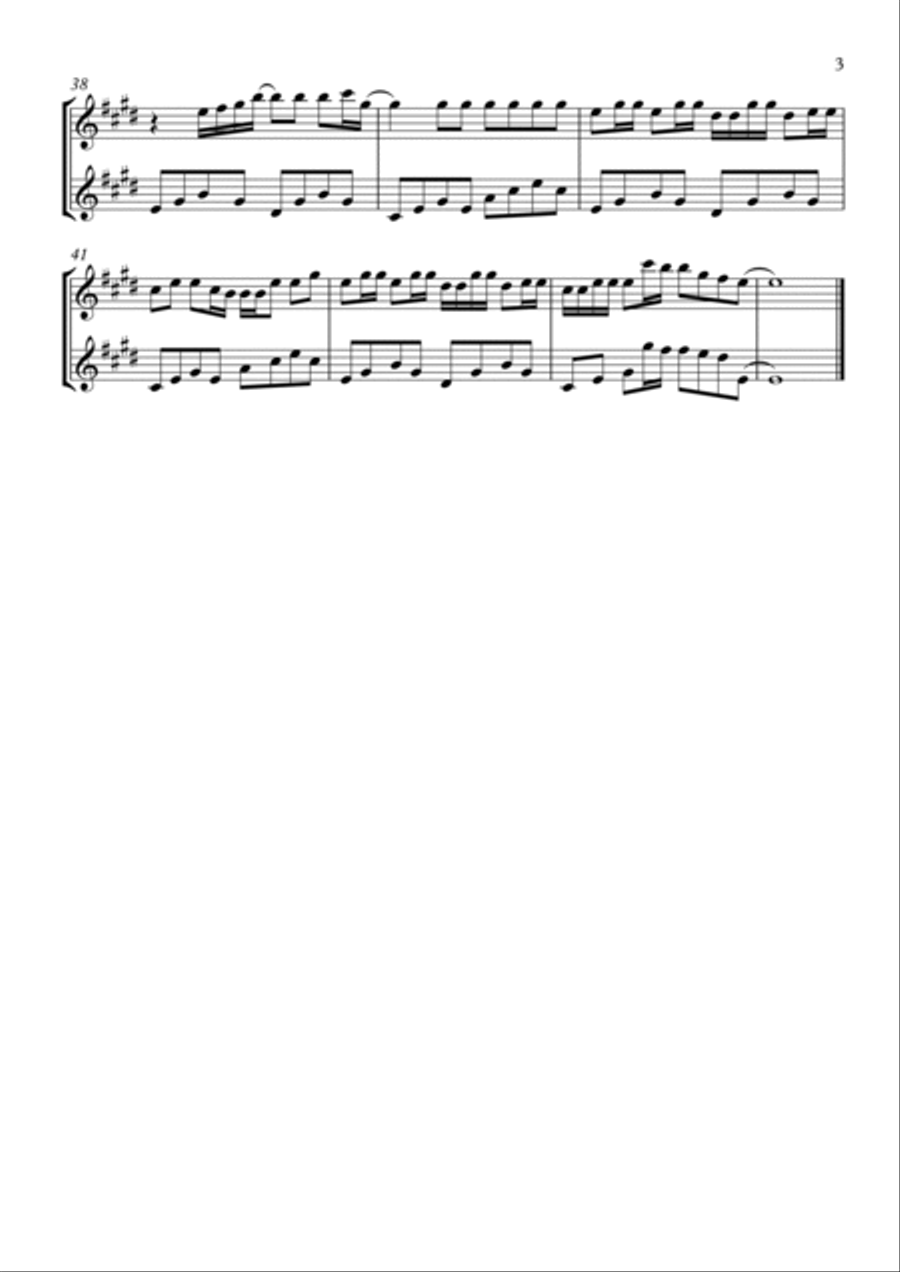 Abcdefu Flute Duet scores gallery preview page 3