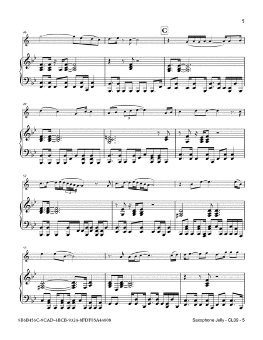Saxophone Jelly Saxophone scores gallery preview page 5