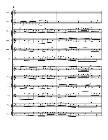Brandenburg Concerto No 1 in F Major, BWV 1046 image number null