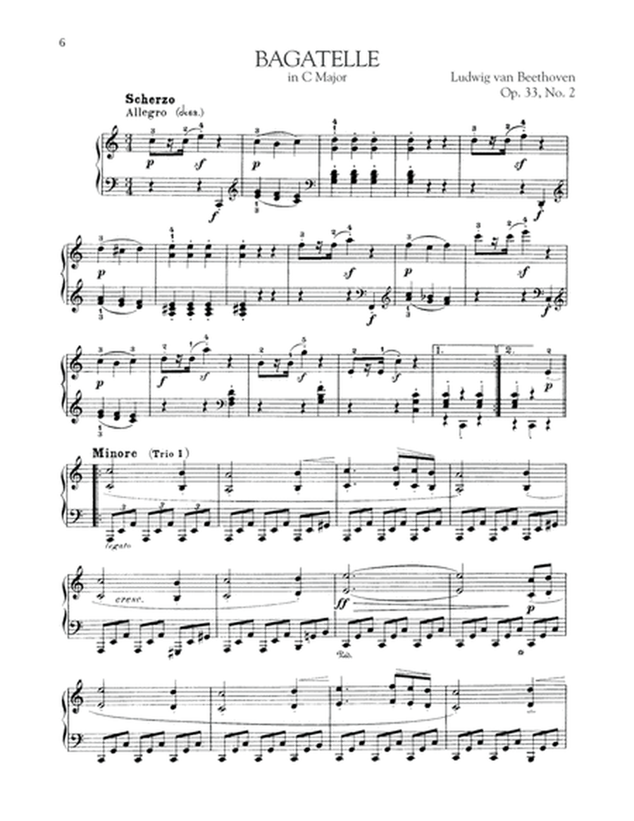 Bagatelle In C Major, Op. 33, No. 2