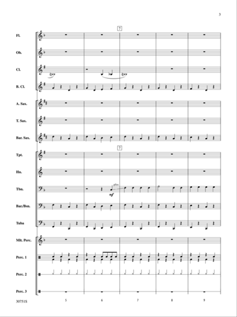 Dem Bones Dem Bones Concert Band scores gallery preview page 3