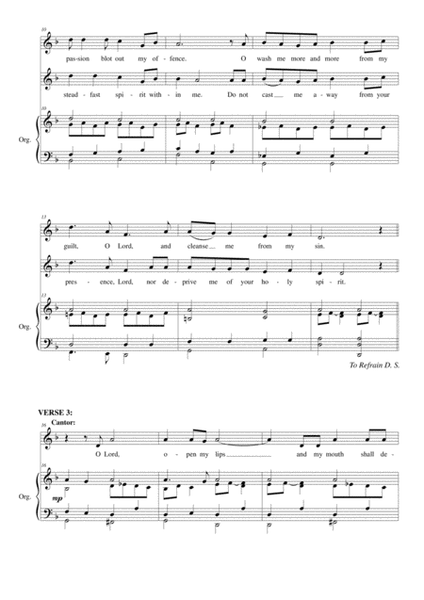 Psalm 51: I will Leave this Place 3-Part - Digital Sheet Music