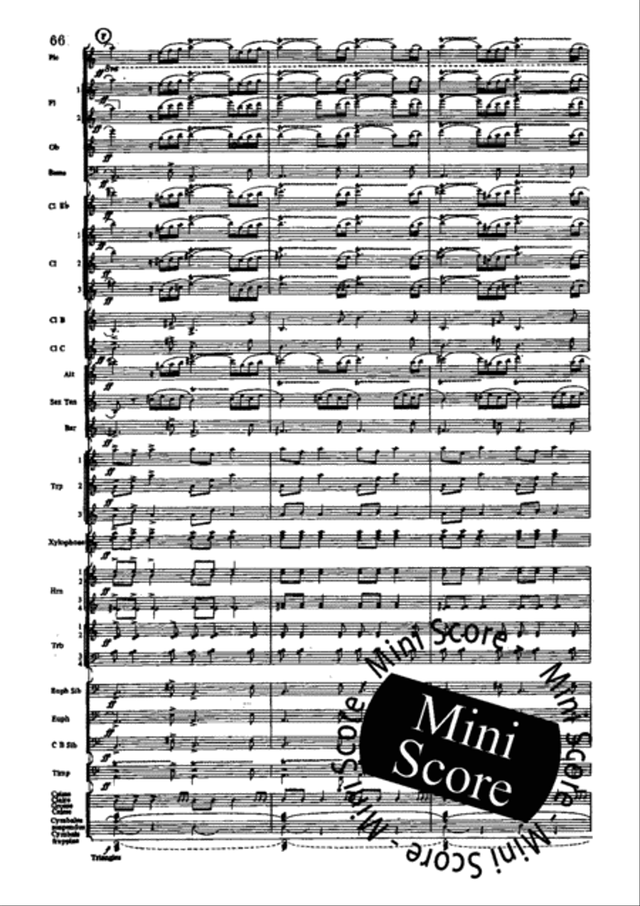Poeme du Feu Concert Band scores gallery preview page 72