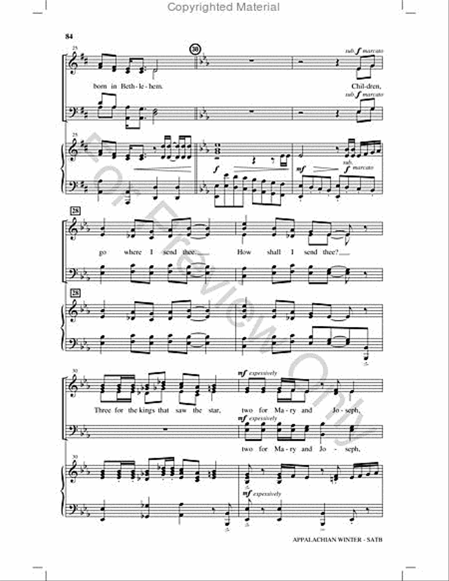 Appalachian Winter Choir scores gallery preview page 83