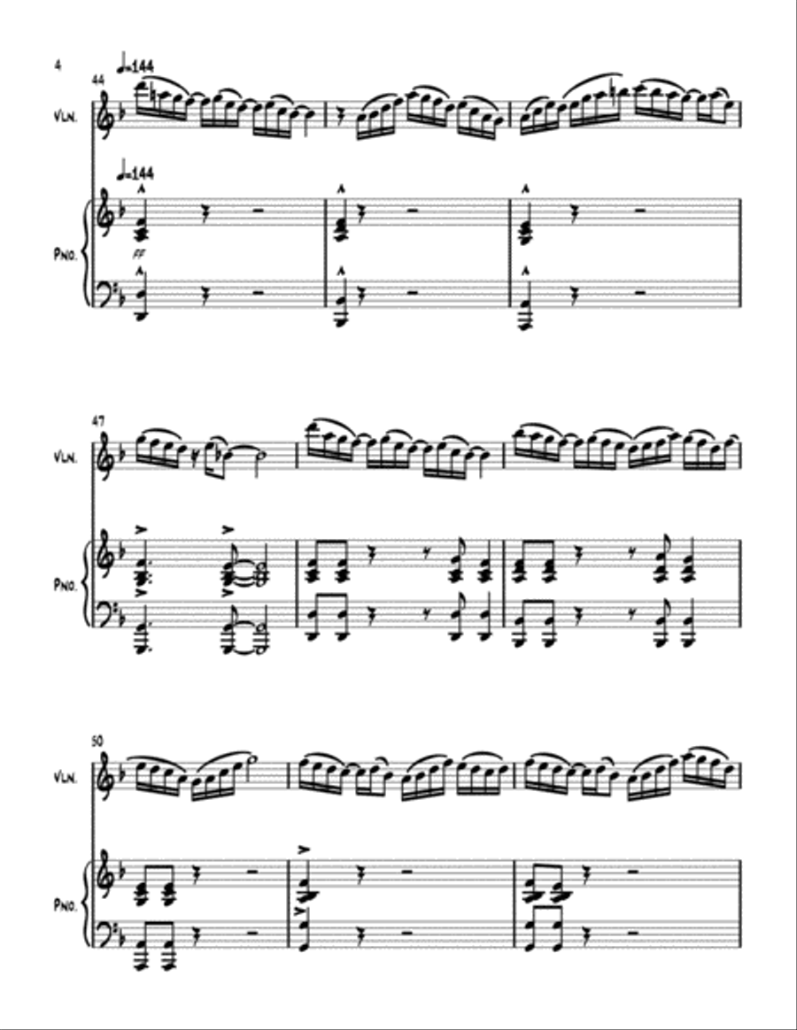 The Voyage of Will Steed no. 1 Violin Solo scores gallery preview page 4