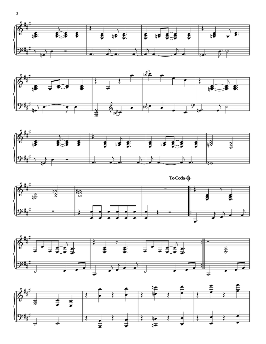 Jessica Jessica Piano Solo scores gallery preview page 2