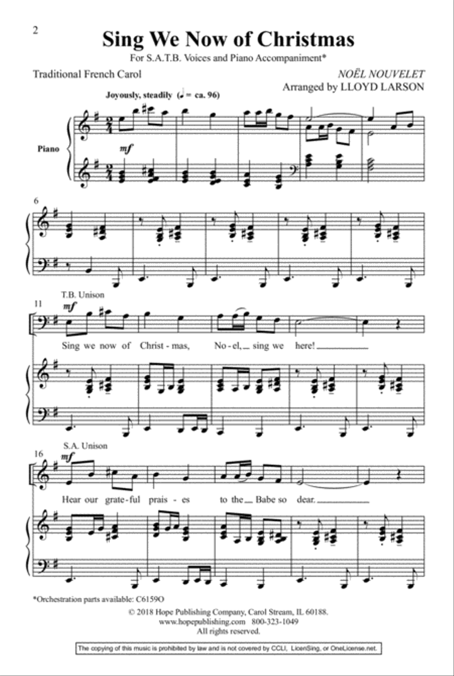Sing We Now of Christmas Sing We Now of Christmas 4-Part scores gallery preview page 8