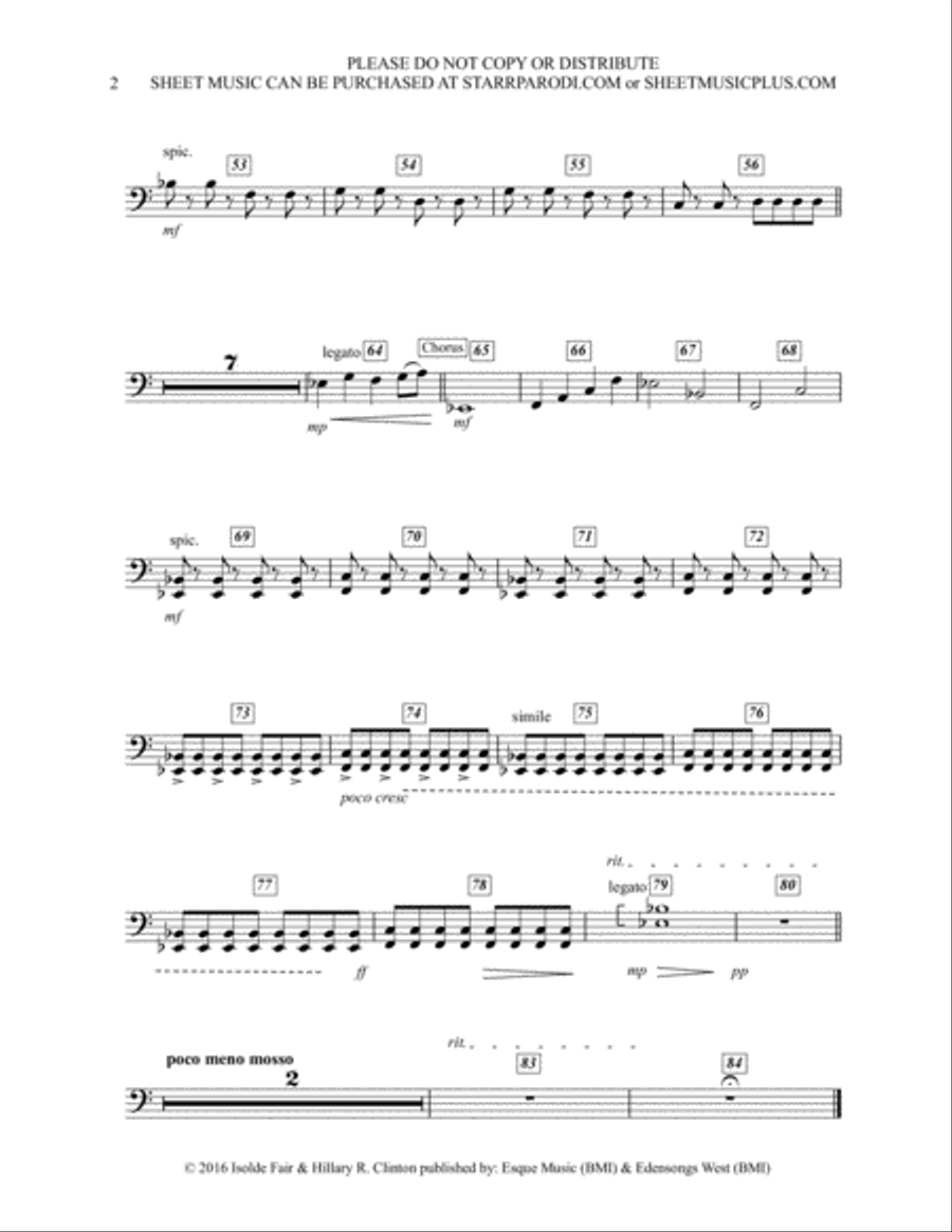 To All The Little Girls String, Piano, Vocal Score Piano, Vocal, Guitar scores gallery preview page 3