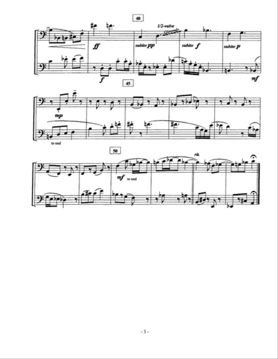 Six Duodecadent Duets Brass Duet scores gallery preview page 6