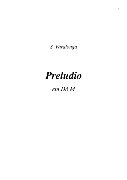 Sérgio Varalonga - Preludio nº1 da Obra "24 Preludios" (Prelude nº1 from "24 Preludes") image number null