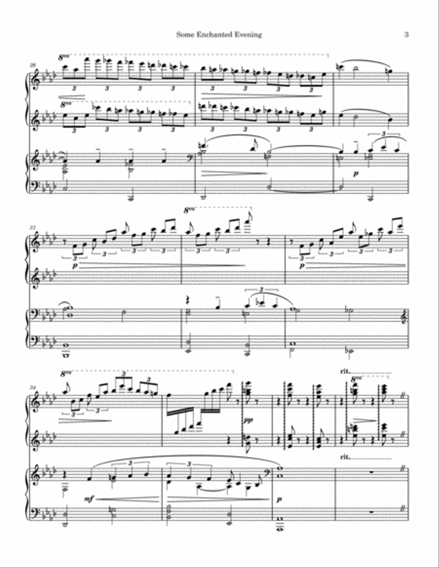 Some Enchanted Evening Piano scores gallery preview page 3