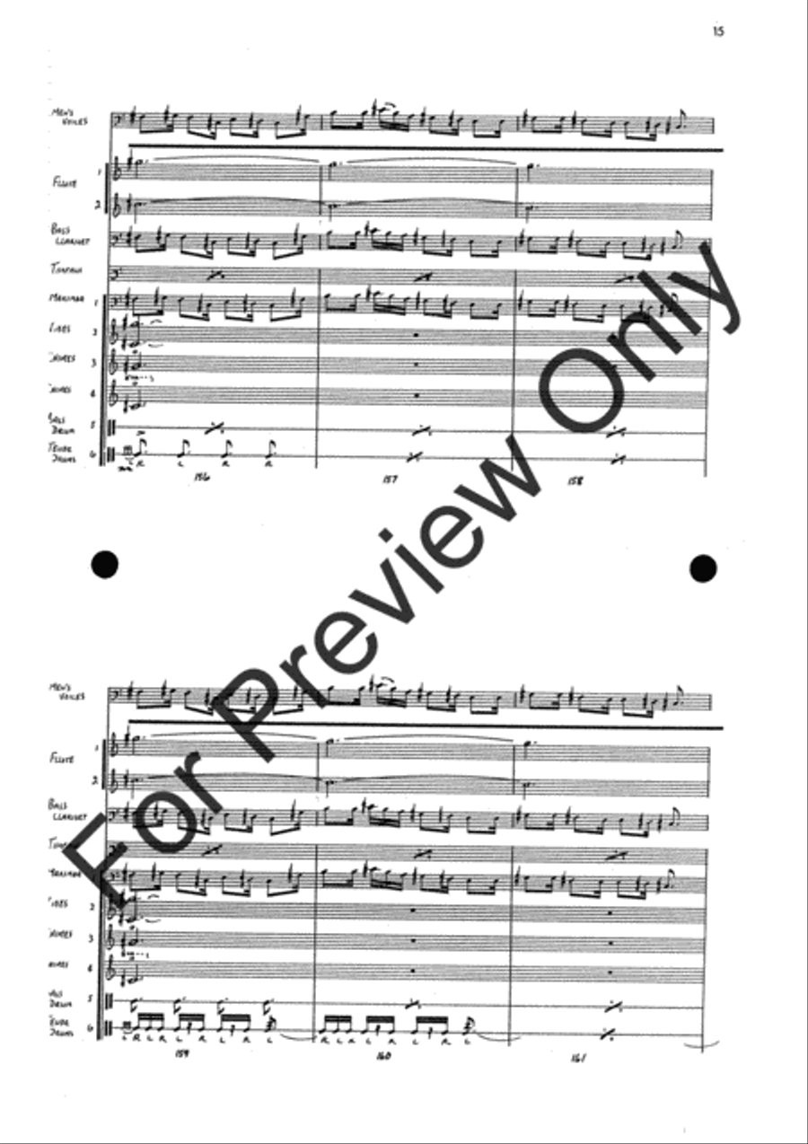 Agincourt Hymn (Score) Concert Band scores gallery preview page 39