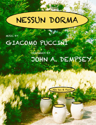 Book cover for Nessun Dorma (Alto Sax and Piano)