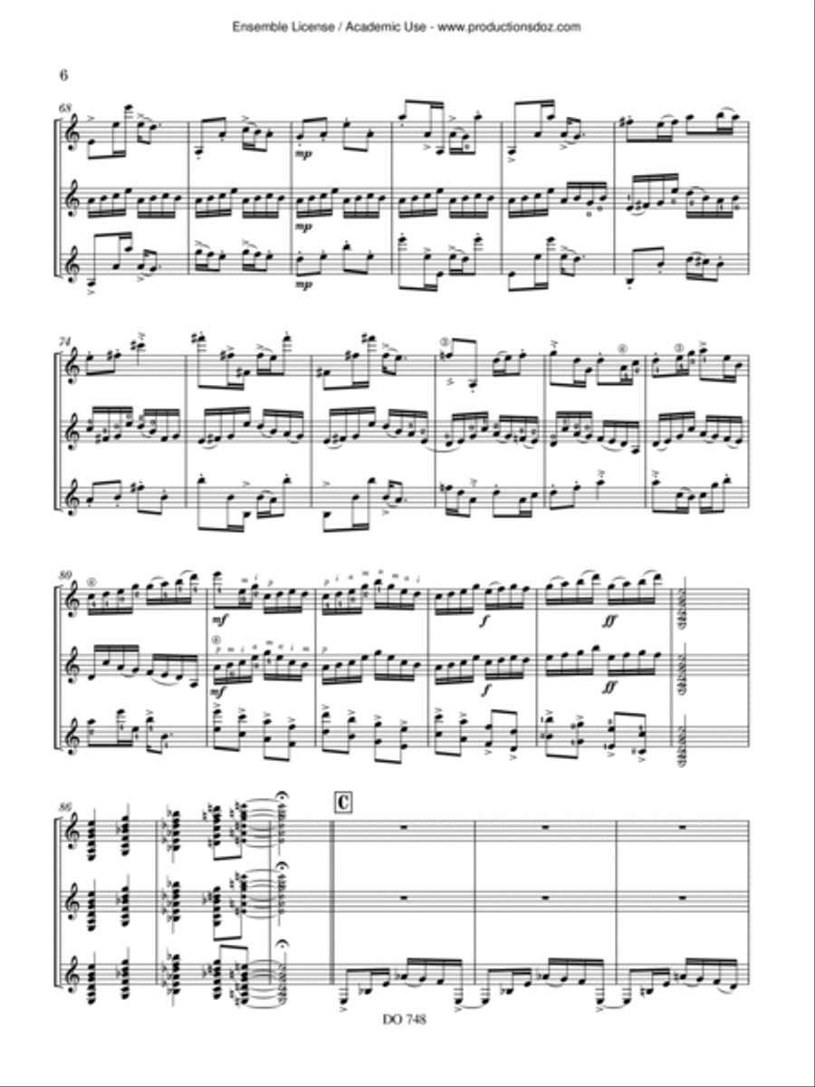 Suite Seattle Guitar Ensemble scores gallery preview page 6