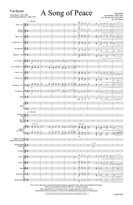 A Song of Peace - Orchestral Score and Parts