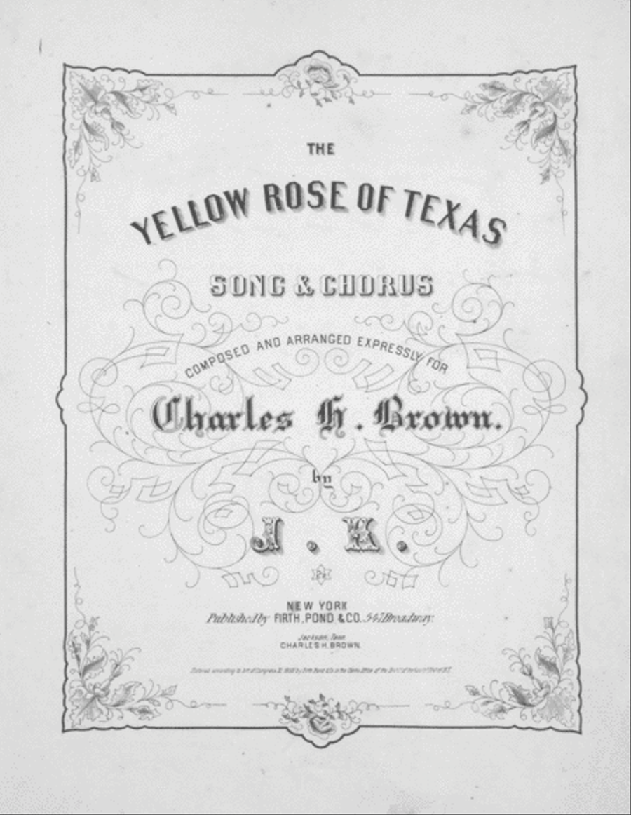 The Yellow Rose of Texas. Song & Chorus Choir scores gallery preview page 1