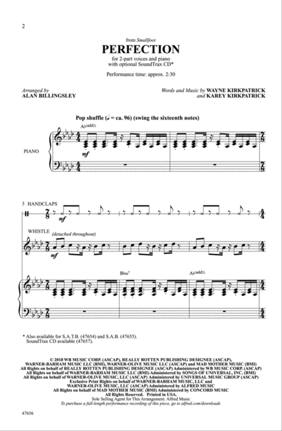 Perfection Choir scores gallery preview page 1
