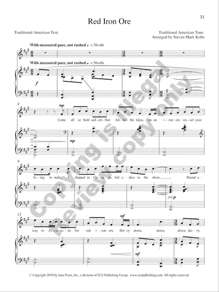 American Folk Set High Voice scores gallery preview page 17