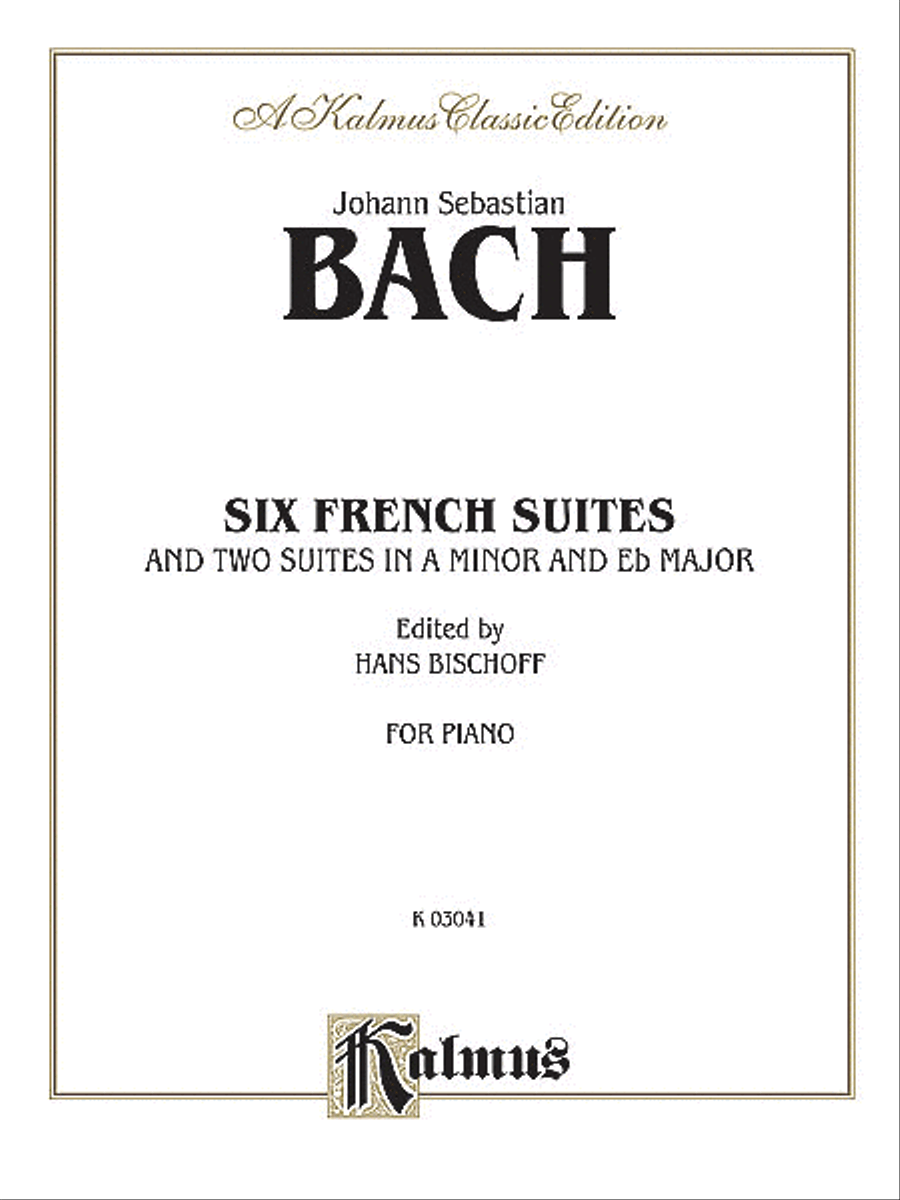 Six French Suites Piano Solo scores gallery preview page 1