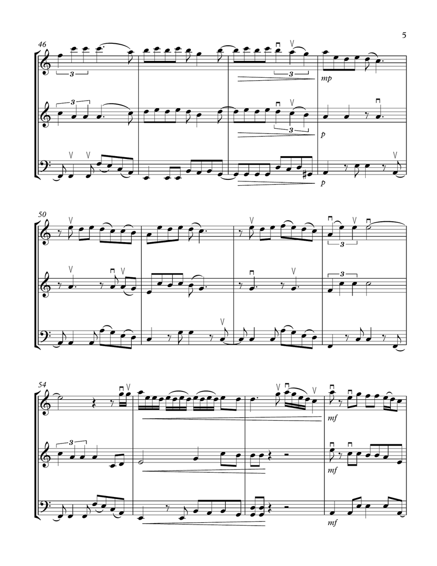 Senorita String Trio scores gallery preview page 5