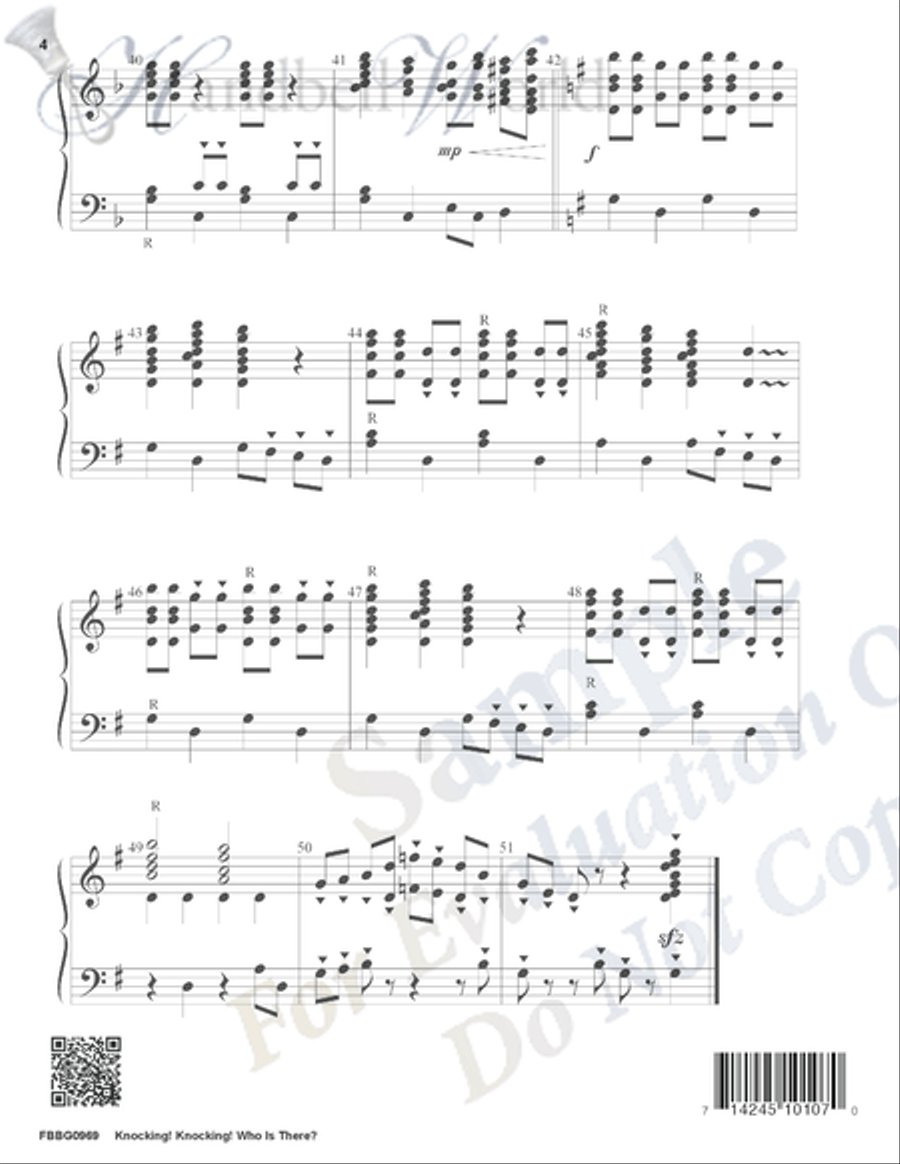 Knocking Knocking Who Is There 3-Octaves scores gallery preview page 3