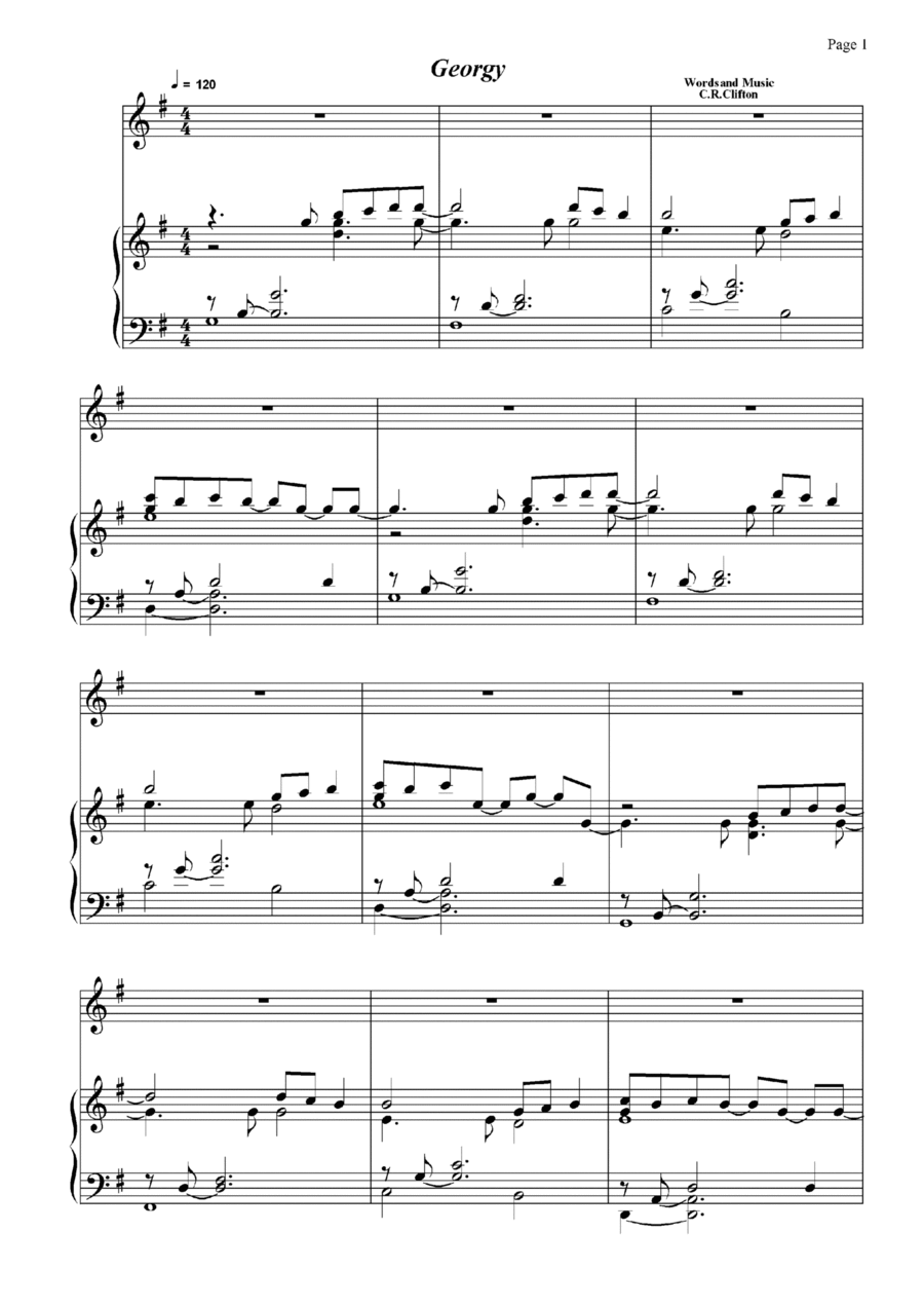 Georgy Voice scores gallery preview page 1
