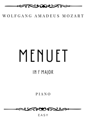 Mozart - Menuet in F Major K 2 - Easy